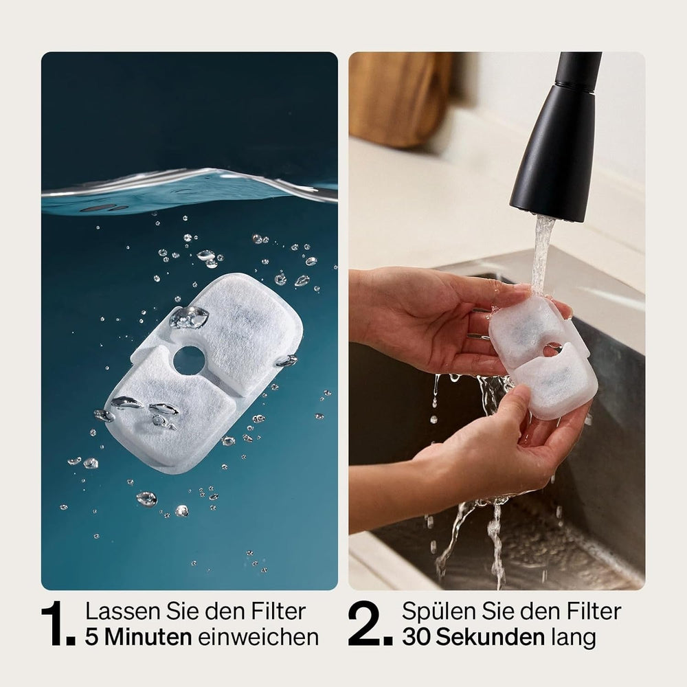 PETLIBRO Filter Katzenbrunnen 8er Pack für Dockstream Trinkbrunnen für Katze PLWF005, PLWF115, PLWF105, PLWF305, 4-Monats-Set PETLIBRO Trinkbrunnen Filter Ersatzfilter für Katzentrinkbrunnen