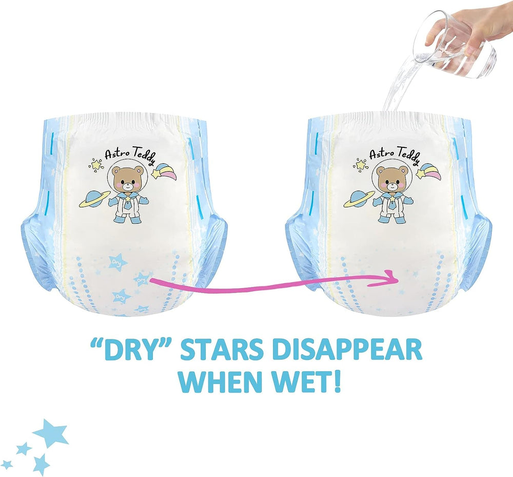 Couches imprimées pour adultes 5500-5800 ml, paquet de 2, assortiment aléatoire de 3 imprimés - Astro Babies (L)