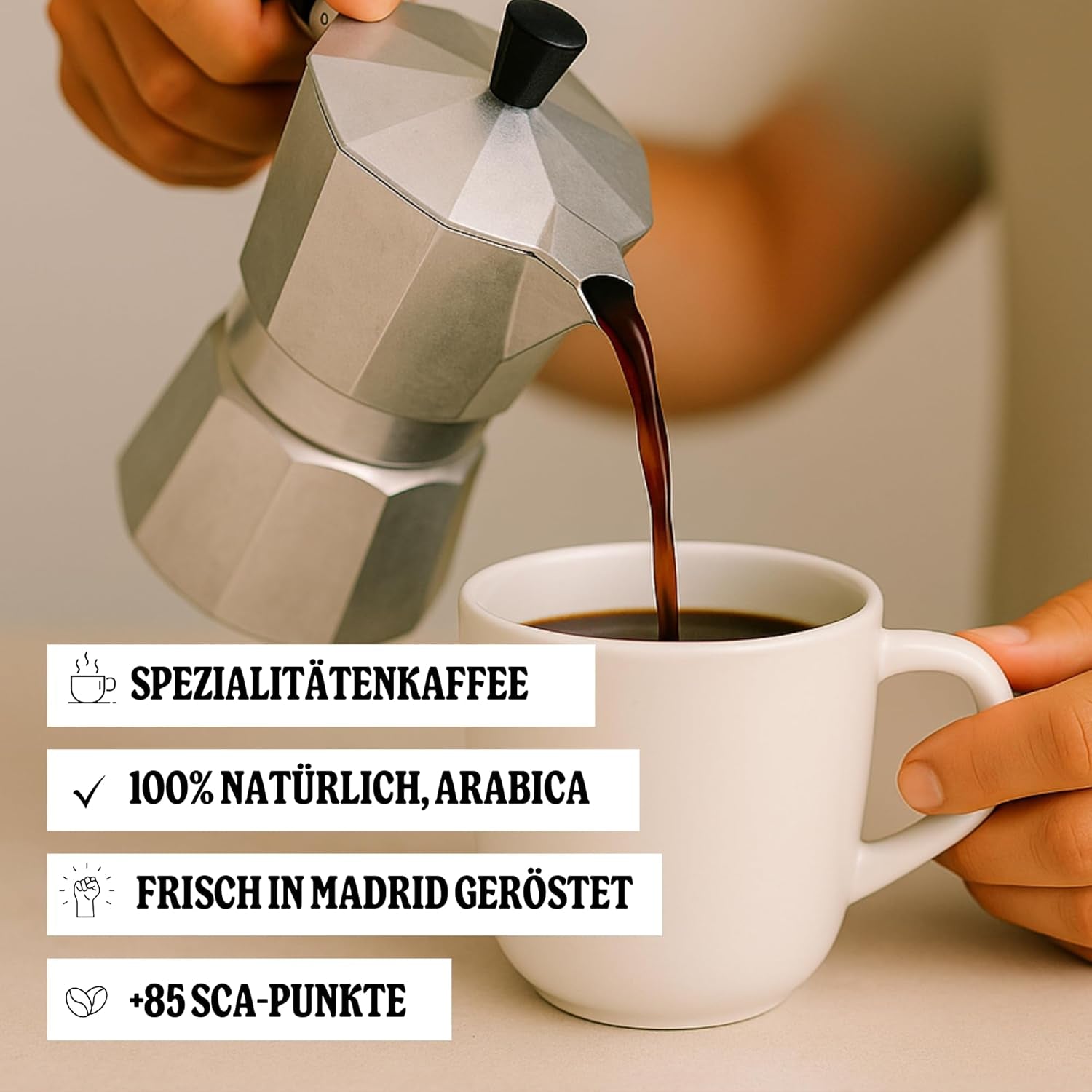 . Colombia Brew 2 x 250 g – Café spécial en Bohnen (85,5 SCA Punkte) – 100 % Arabica de Colombie – Notes florales et fruitées – Idéal pour filtre et infusion froide – Frisch geröstet en Espagne