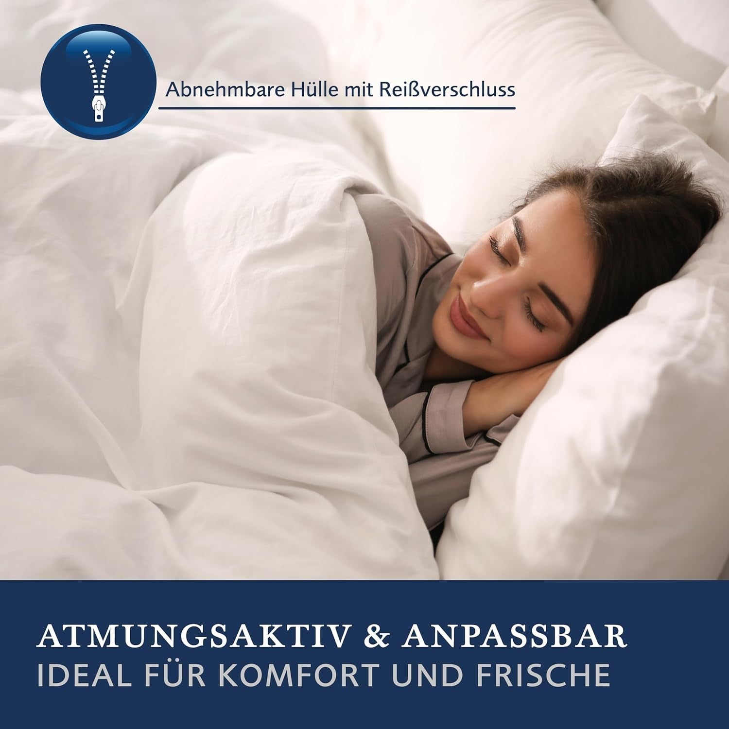 Billerbeck Pillow S20 Latex - Oreiller cervical en 40 X 80 Cm - Oreiller de soutien cervical avec âme en latex souple, oreillers standards Naty Shop blanc