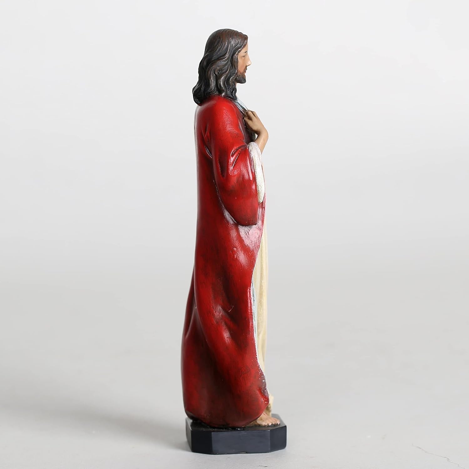 BC Sacré-Cœur de Jésus Statue catholique Jésus-Christ Cadeaux religieux Décoration d'intérieur inspirante 15,2 cm de hauteur Peinte à la main par Buildclassic Statues et sculptures Naty Shop
