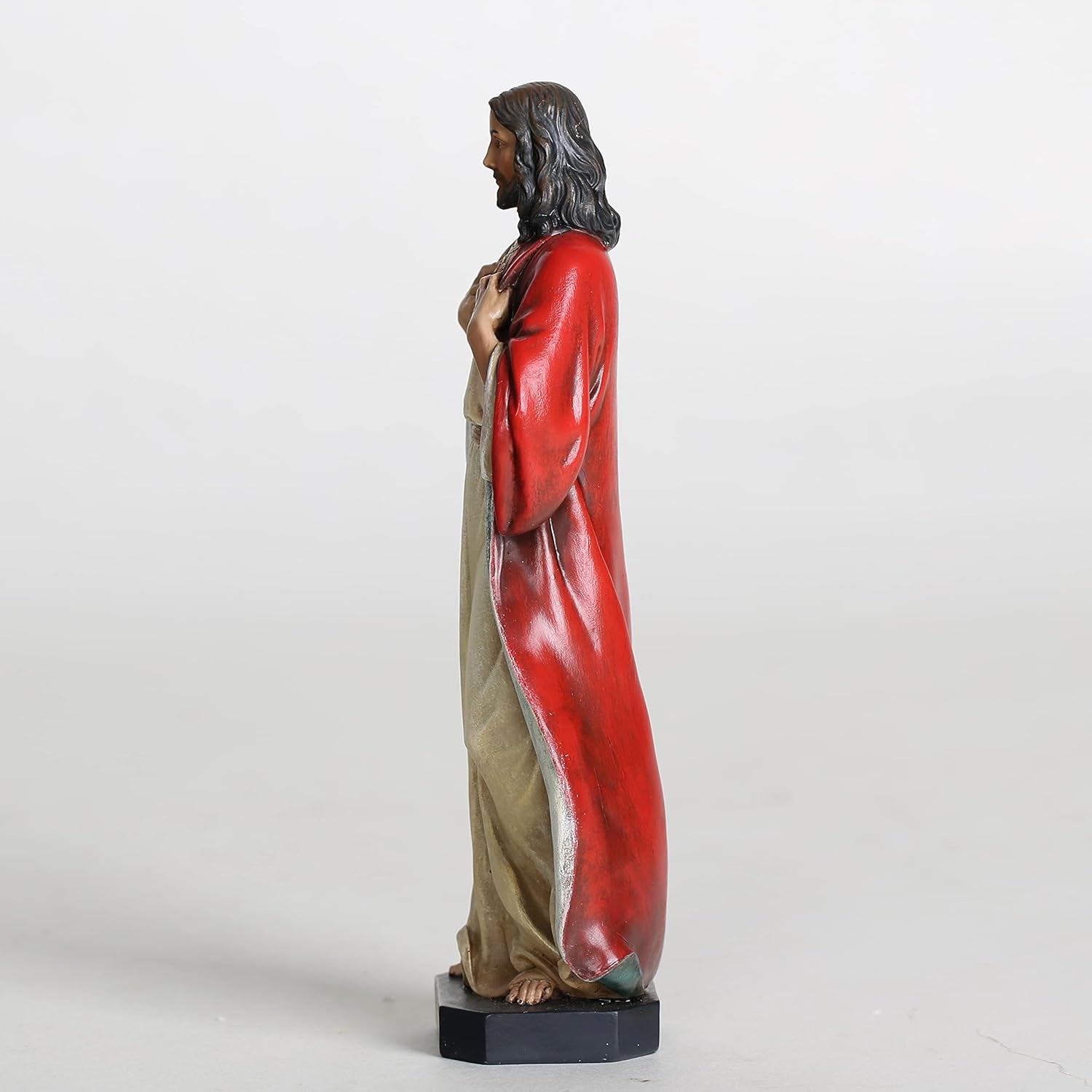BC Sacré-Cœur de Jésus Statue catholique Jésus-Christ Cadeaux religieux Décoration d'intérieur inspirante 15,2 cm de hauteur Peinte à la main par Buildclassic Statues et sculptures Naty Shop
