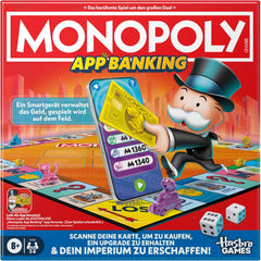 Monopoly Board Game App Banking - Version allemande, version moderne du jeu électronique classique pour les enfants à partir de 8 ans, pour 2 à 6 joueurs