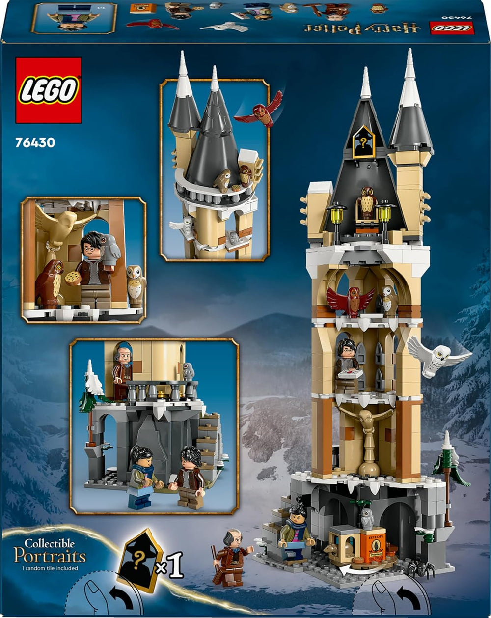 LEGO Harry Potter La volière au château de Poudlard, ensemble d'aventure avec animaux jouets et 3 mini figurines, jouet de film pour enfants, cadeau pour filles, garçons et tous les fans à partir de 8 ans 76430 Jeux de construction Besuche den LEGO-Store