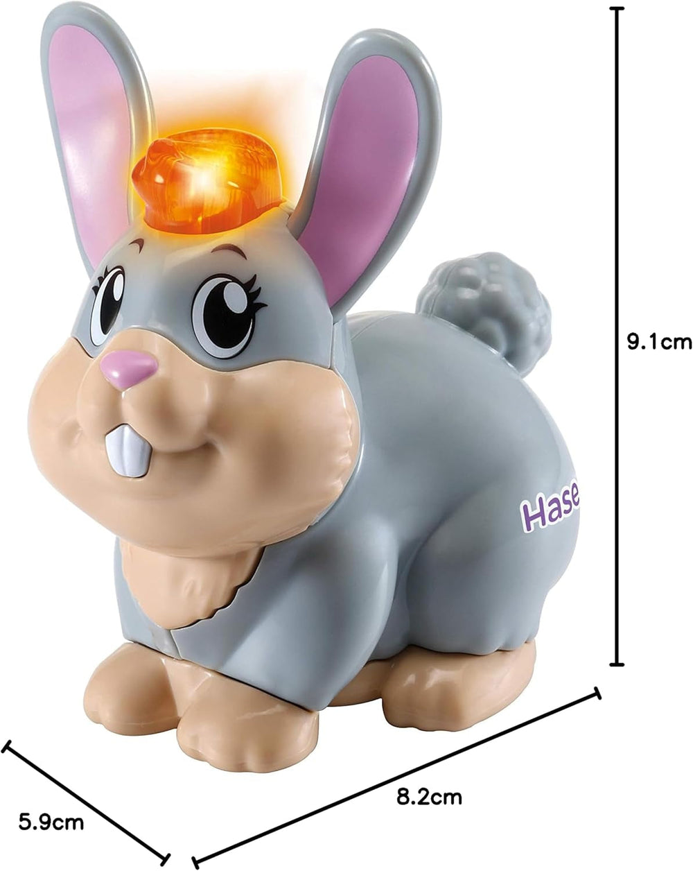Vtech Tip Tap Baby Animals - Lapin - Jouet interactif avec lumière et musique pour un jeu de rôle imaginatif - Pour les enfants de 1 à 5 ans Bebe Toys Naty Shop