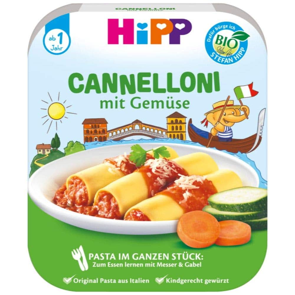 Hipp Cannelloni aux légumes, paquet de 6 (6 X 250 grammes) Mère et Enfant Naty Shop