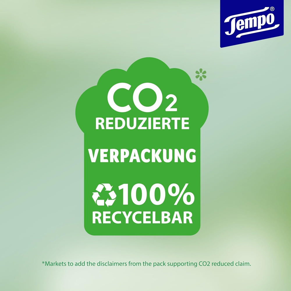 Lingettes humides Tempo ''Doux & Sensibles'' - Megapack - 16 paquets de 42 lingettes chacun - Duo Packs - Aloe Vera Naturel - Papier hygiénique, testé dermatologiquement, neutre pour la peau