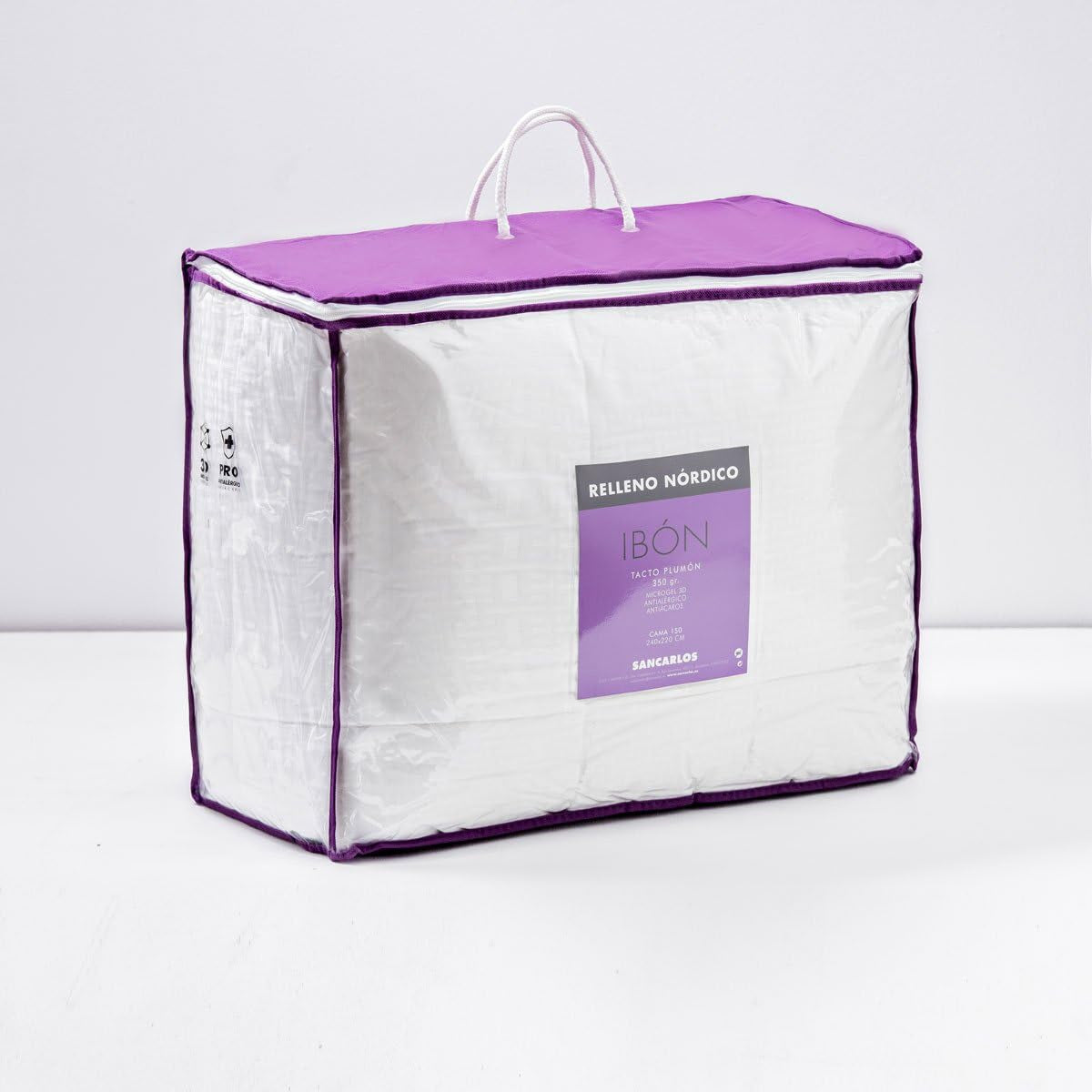 Couette San Carlos Ibón, Blanc Para Cama De 135 Couettes et couettes Blanc Naty Shop