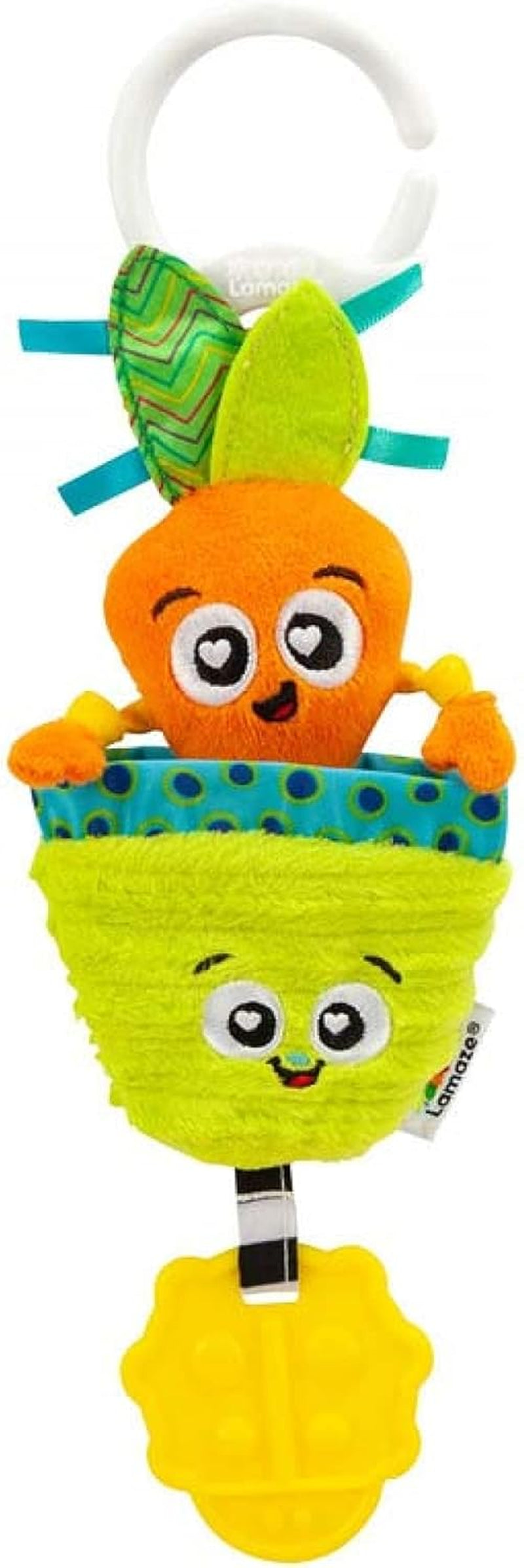 LAMAZE Bea la banane, jouet nouveau-né à clipser pour poussette et poussette, jouet sensoriel pour bébé avec couleurs et sons, jouet de développement pour garçons et filles de 0 à 24 mois, jaune jouets pour bébé Naty Shop Klara Carrot