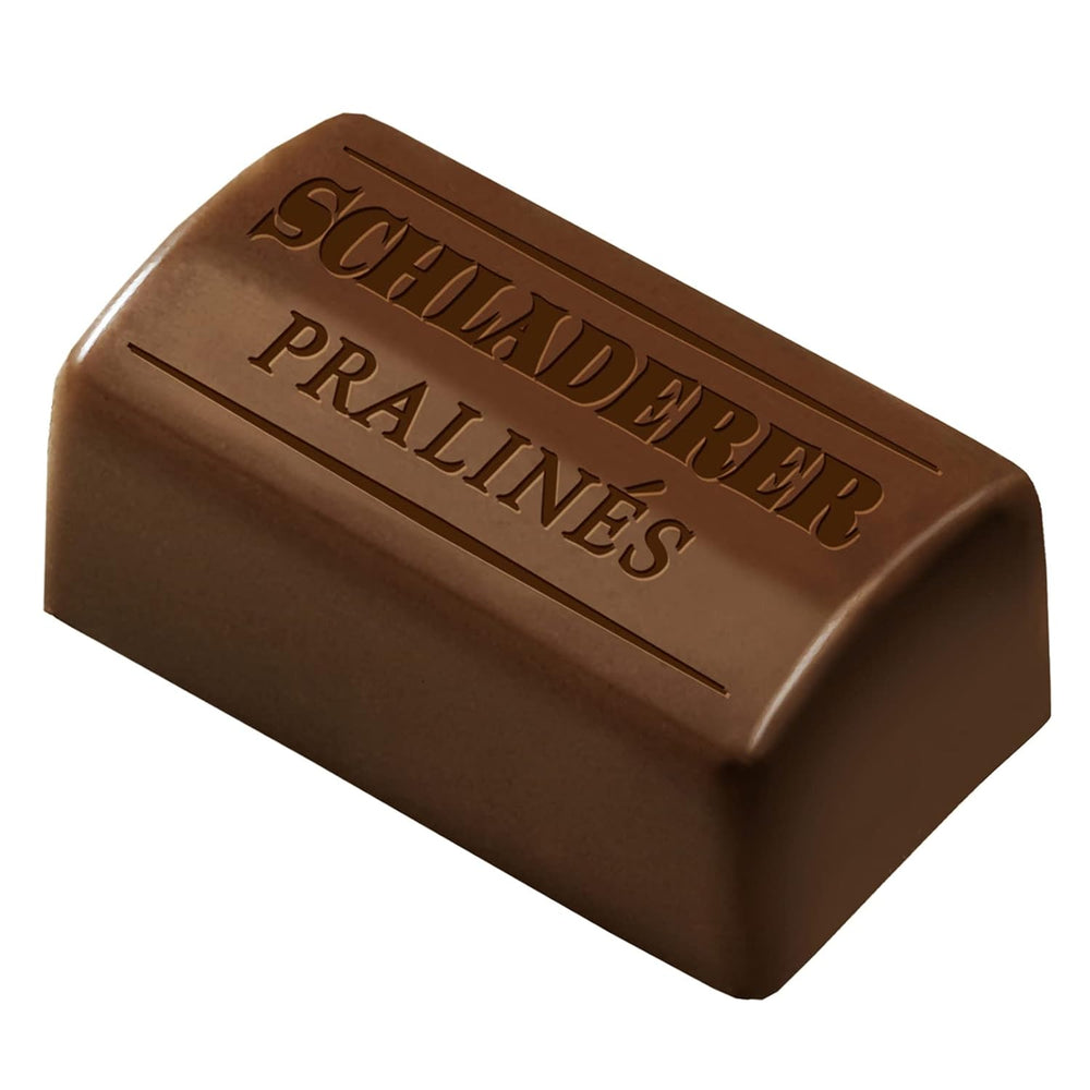 RCP Schladerer Pralines, assortiment fin, chocolat au lait et chocolat noir, avec et sans croûte de sucre, garniture liquide, contient de l'alcool, super cadeau, 255g