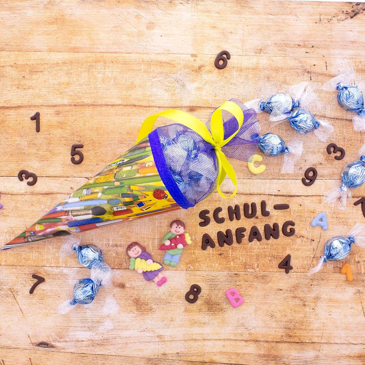 Günthart Backdecor, 90 pièces lettres, alphabet et chiffres en chocolat noir fin, 47 grammes Naty Shop