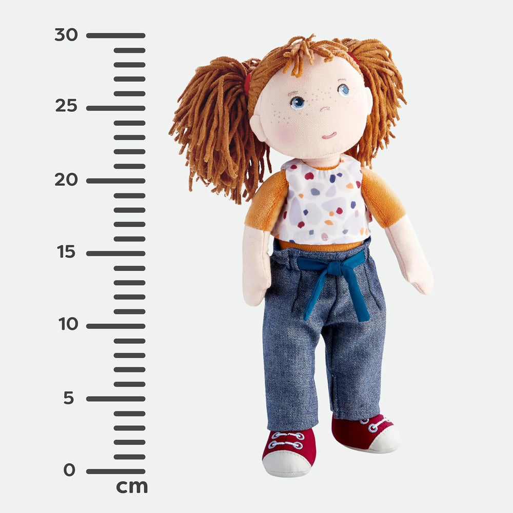Poupée HABA Malou - Poupée douce de 30 cm de haut pour jouer et câliner - Matières douces et lavables - Alternative idéale aux poupées en peluche - Convient aux enfants à partir de 1 an et demi - 2010818001