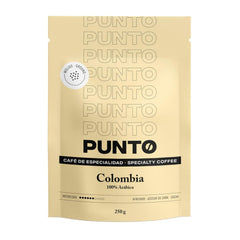 – Gemahlener kolumbianischer Kaffee – 250 g – Spezialitätenkaffee – Mittlere Röstung – 100% Arabica – Fruchtige Noten, Rohrzucker und Kakao – Ausgefungene Säure – Mittlerer Körper