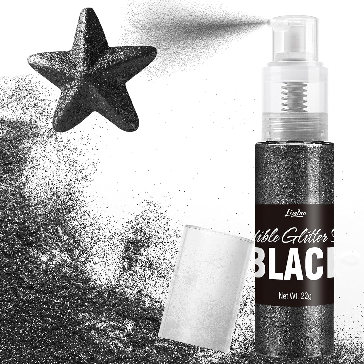 Spray de Paillettes Comestibles - 22G Paillettes Comestibles, Poudre de Paillettes Comestible pour Boissons, Décorations de Gâteaux, Macarons - Poudre de Paillettes Colorantes Alimentaires, Paillettes Comestibles pour Cocktails, Muffins (Rose)