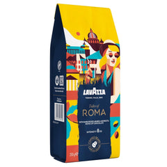 Lavazza, Tales of Roma, grains de café, idéal pour les machines à café Espresso, avec des notes aromatiques de noisette et de chocolat noir, Arabica et Robusta, 250 grammes Café Naty Shop 250 grammes Roma