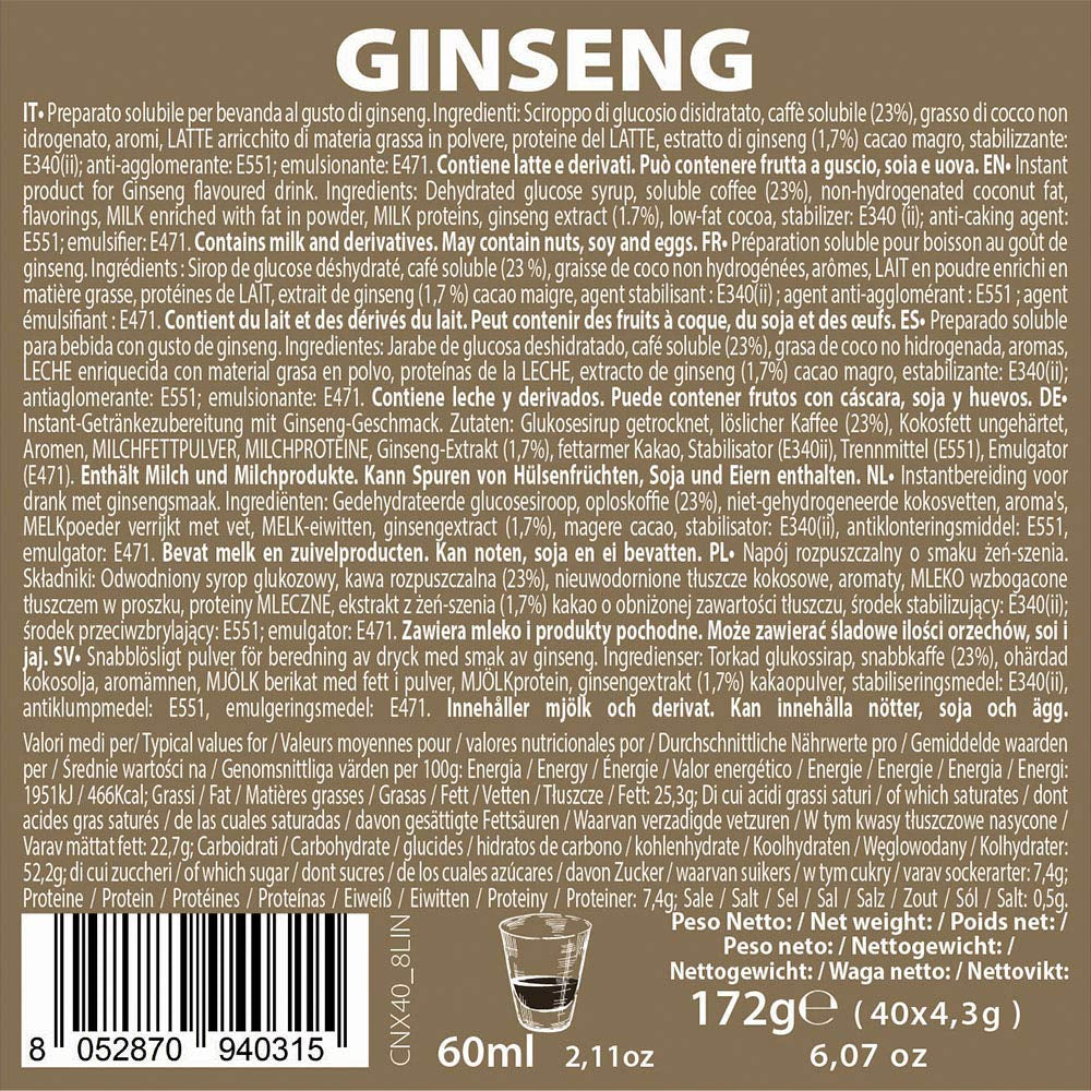 Produit soluble instantané Ginseng capsules 4,3g x 40 capsules