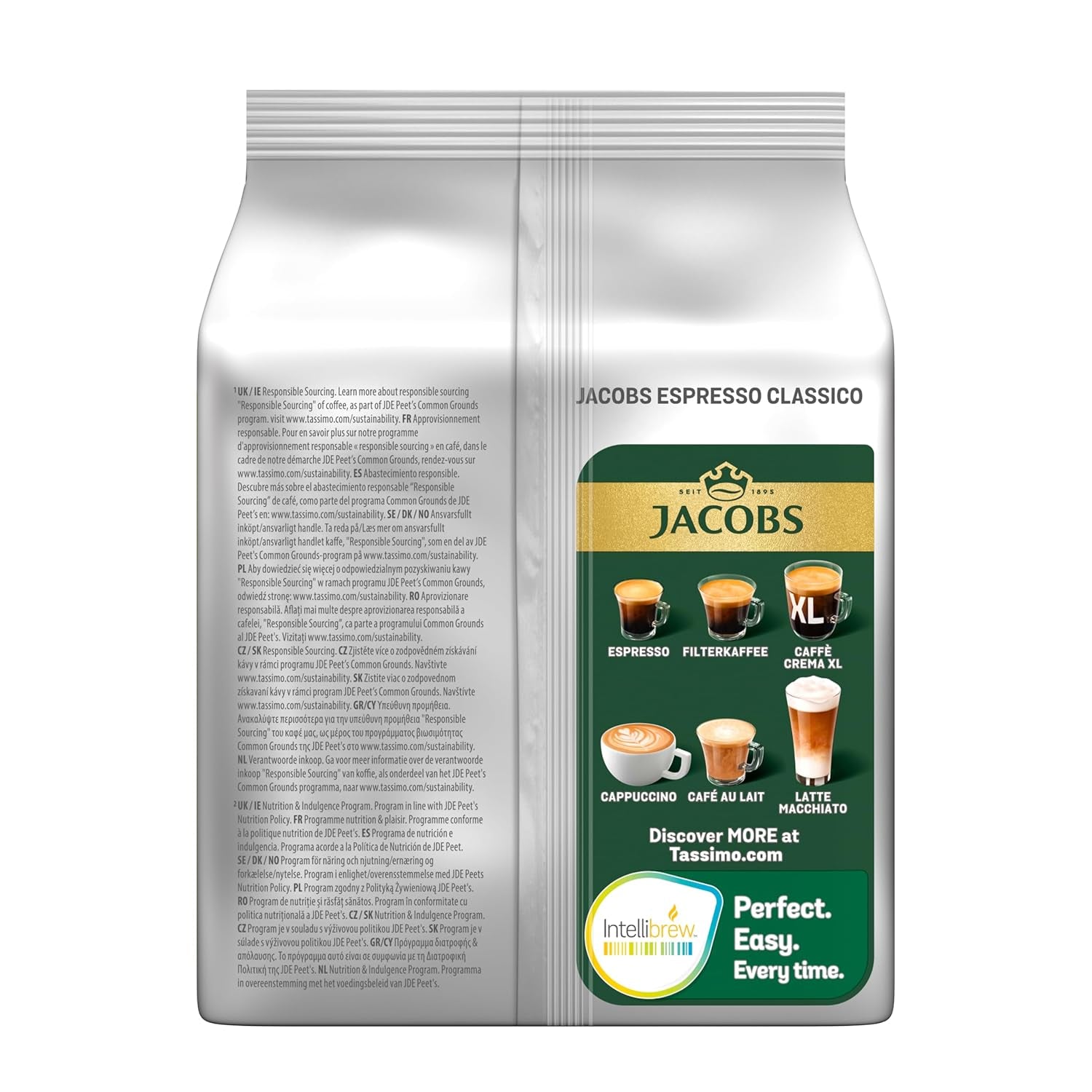 Tassimo Kapseln Jacobs Espresso Classico, 5 x 16 dosettes, 80 Kaffeekapseln