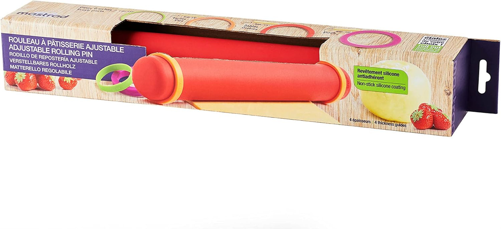 Mastrad F11870 Bigoudi en silicone à hauteur réglable