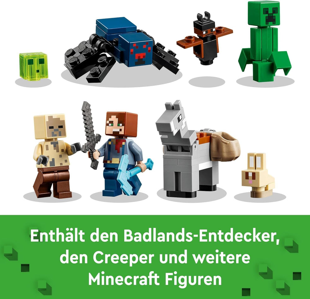 LEGO Minecraft Badlands Mine Jeu vidéo Ensemble de jouets miniers pour garçons et filles à partir de 8 ans Briques de construction amusantes Ensemble d'aventure Cadeau d'anniversaire 21263 Jeux de construction Besuche den LEGO-Store