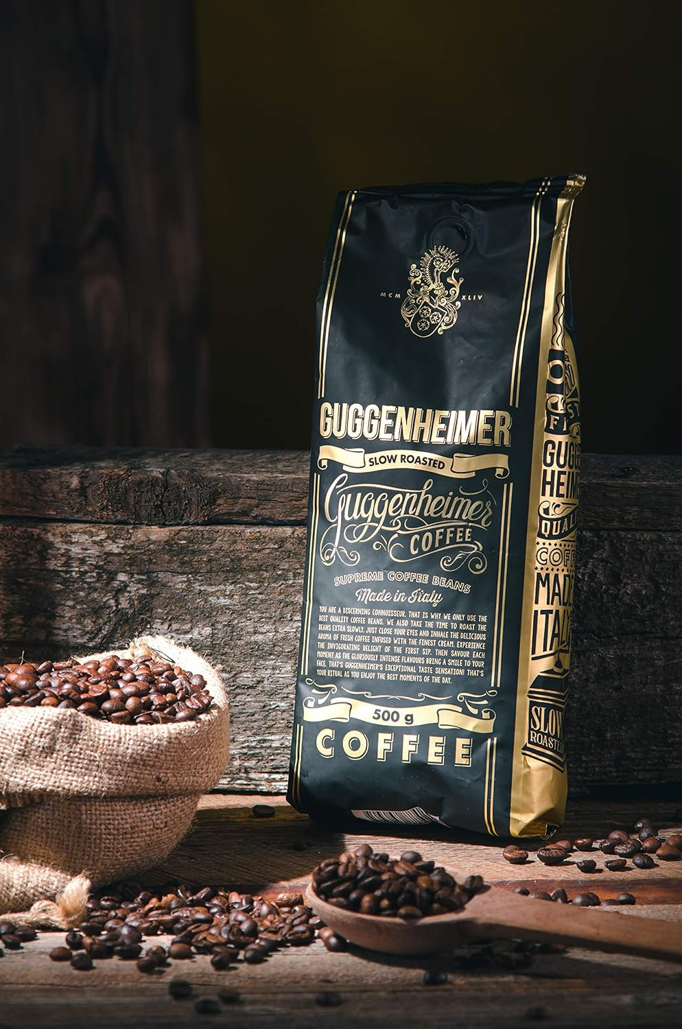 | Echantillon de café en grains 1 kg | Suprême 500g et Arabica Gourmand 500g | Faible acidité | Crème fine | Le meilleur expresso pour machines entièrement automatiques | Coffret dégustation de café