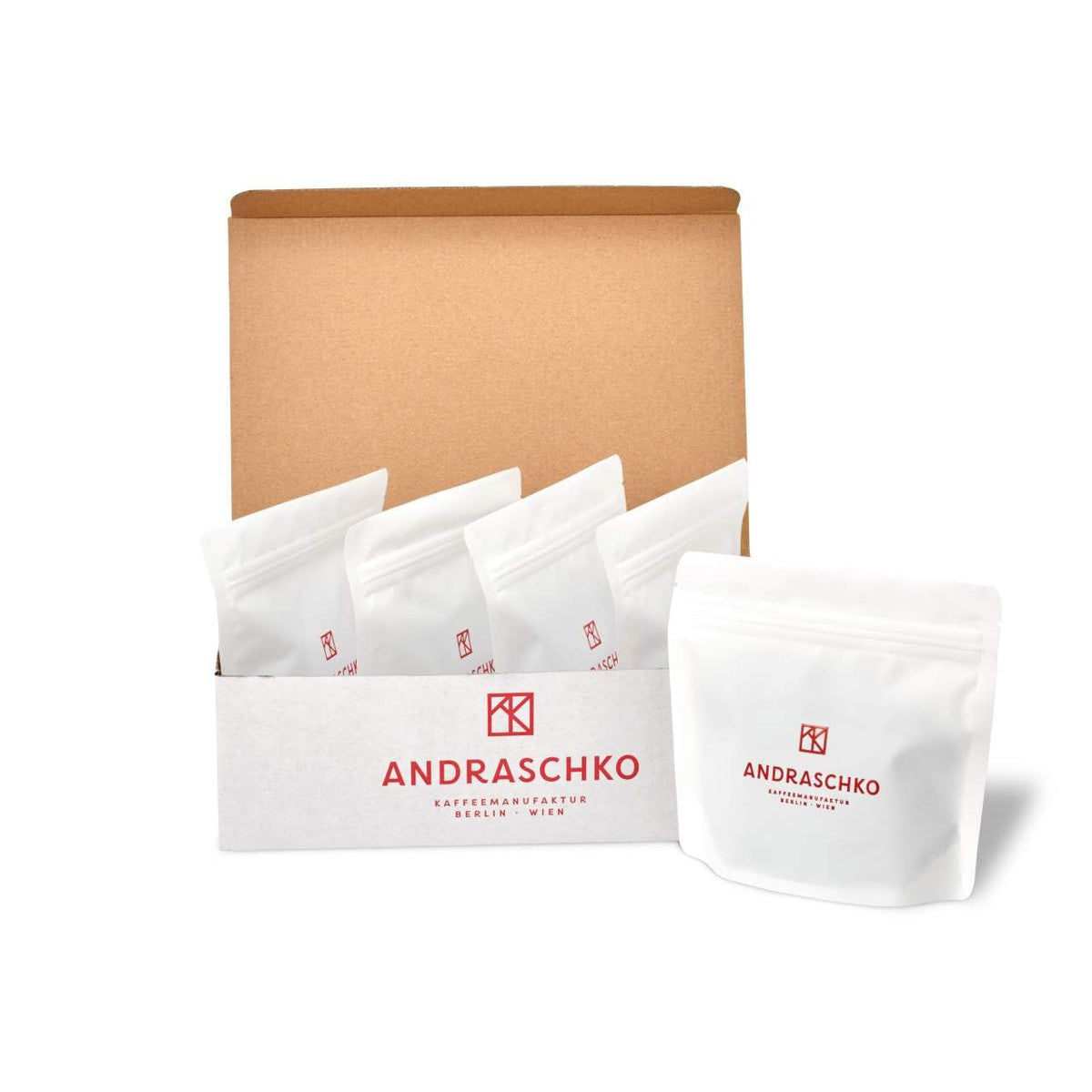 Coffret de dégustation expresso - 5 variétés de 100 g chacune - Bio et 100% Arabica - Origine et mélange uniques - Parfait pour les porte-filtres et les machines à expresso