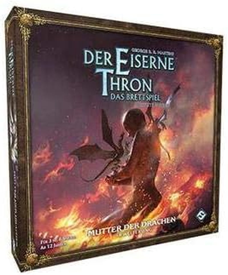 Fantasy Flight Games, Throne of Iron : The Board Game 2nd Edition - Mother of Dragons, extension, jeu expert, jeu de stratégie, 3-8 joueurs, 14 ans et plus, 180 minutes, allemand
