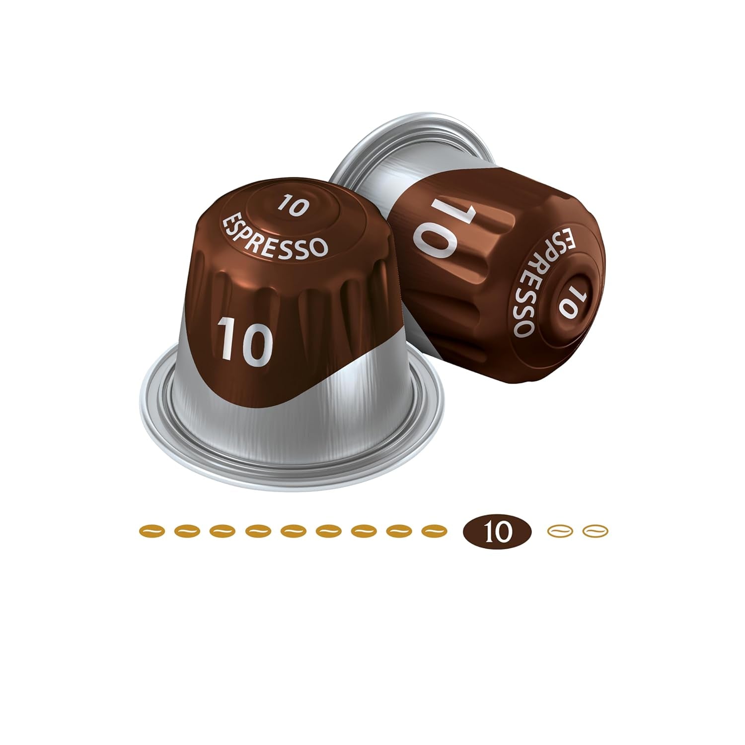 Jacobs Café expresso Intenso, Intensité 10/12, 10 x 20 cafés, Café café compatible Nespresso*, 200 cafés