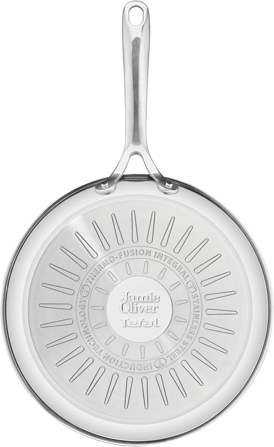 Poêle à frire Jamie Oliver by Tefal Cook Smart 28Cm, Acier inoxydable non revêtu, Adaptée aux casseroles et poêles à induction Naty Shop