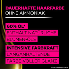 Garnier Color & Care Set : Olia 3.0 Coloration permanente châtain foncé + traitement réparateur pour cheveux (340 ml) | Au miel d'acacia et à la cire d'abeille pour brillance et souplesse | Coloration capillaire Naty Shop sans ammoniaque