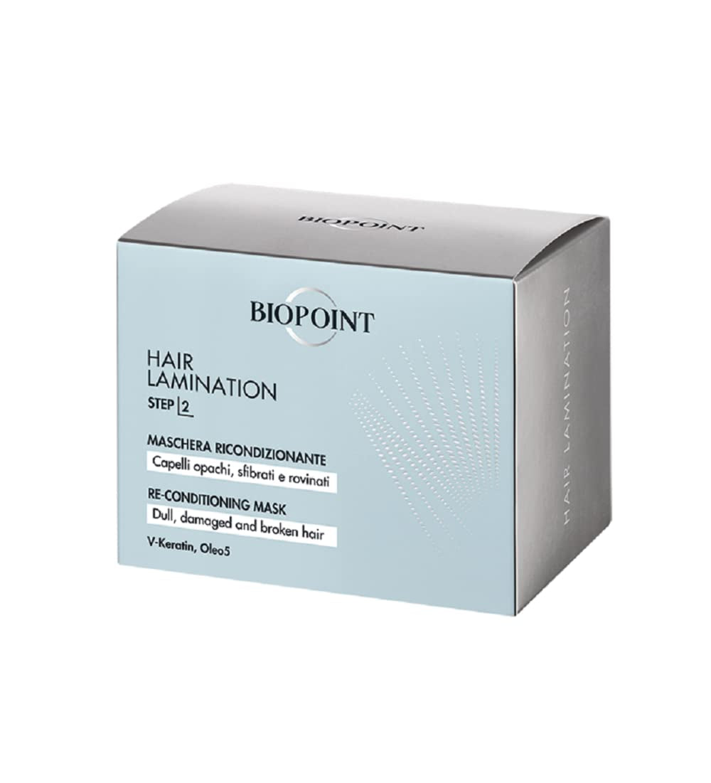 Lamination des cheveux Étape 2, Masque réparateur 200 ml, 6,7 Fl Oz Fabriqué en Italie Masque capillaire Naty Shop