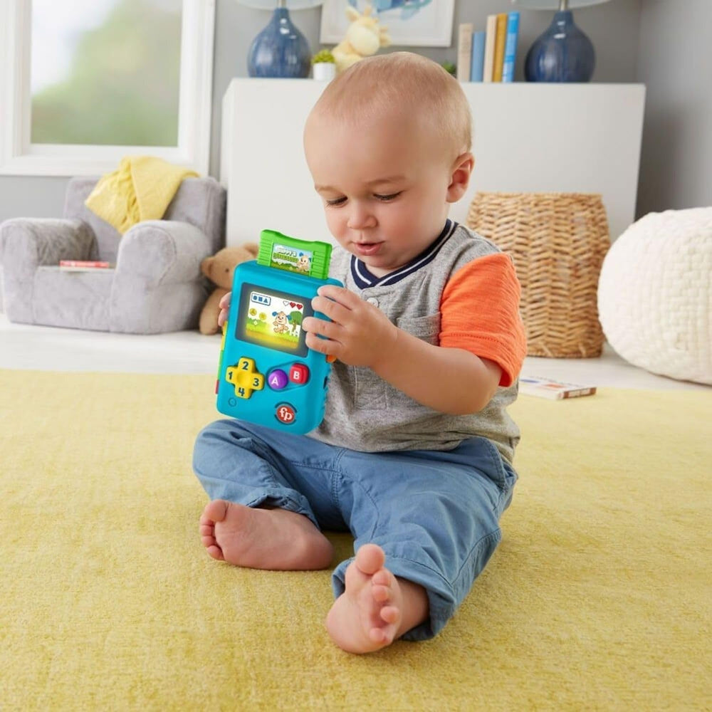 Fisher-Price HBC86 - Plaisir d'apprentissage Lil' Gamer, jouet d'apprentissage et d'activité musical, version allemande, pour bébés et jeunes enfants de 6 à 36 mois Jouets pour bébés Naty Shop