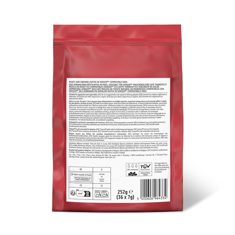 Kaffeepads Classic 100% Arabica, conçus pour les machines Senseo, 36 pièces (1er-Pack) (Packung mit 2)