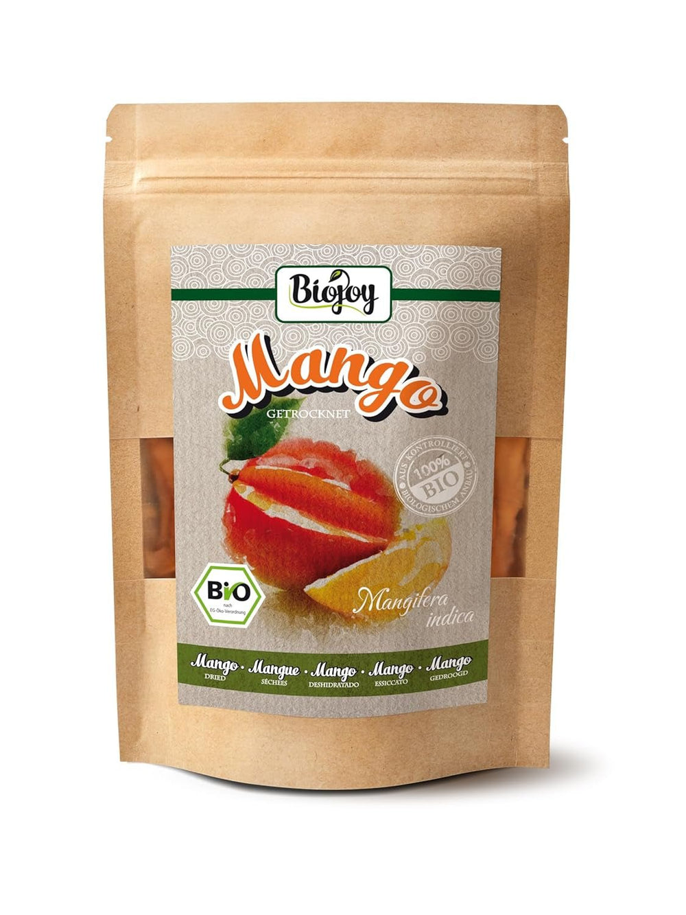 Mangue séchée Biojoy BIO (1 kg), produits déshydratés Naty Shop non soufrés 250 G