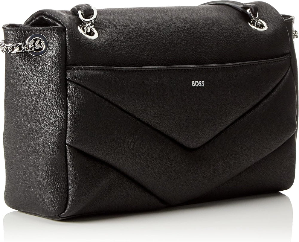 BOSS Mesdames Katlin Sh. Bag-Q Sac à bandoulière Noir1 Taille unique Sacs pour femmes Naty Shop