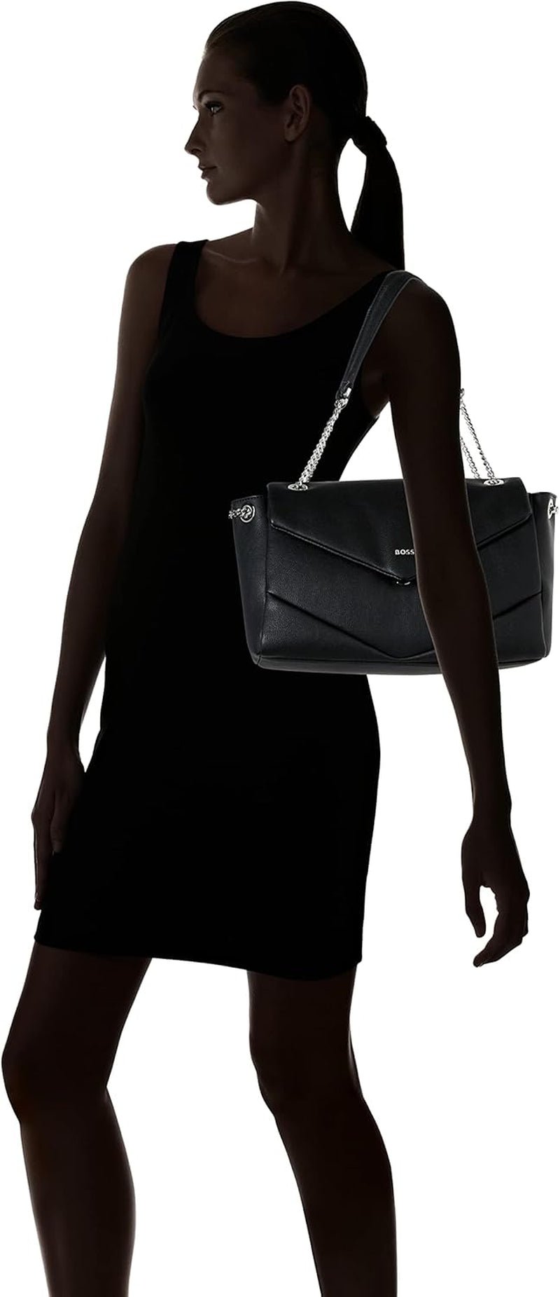 BOSS Ladies Katlin Sh. Bag-Q Geantă de umăr Black1 O mărime Genti Femei Naty Shop