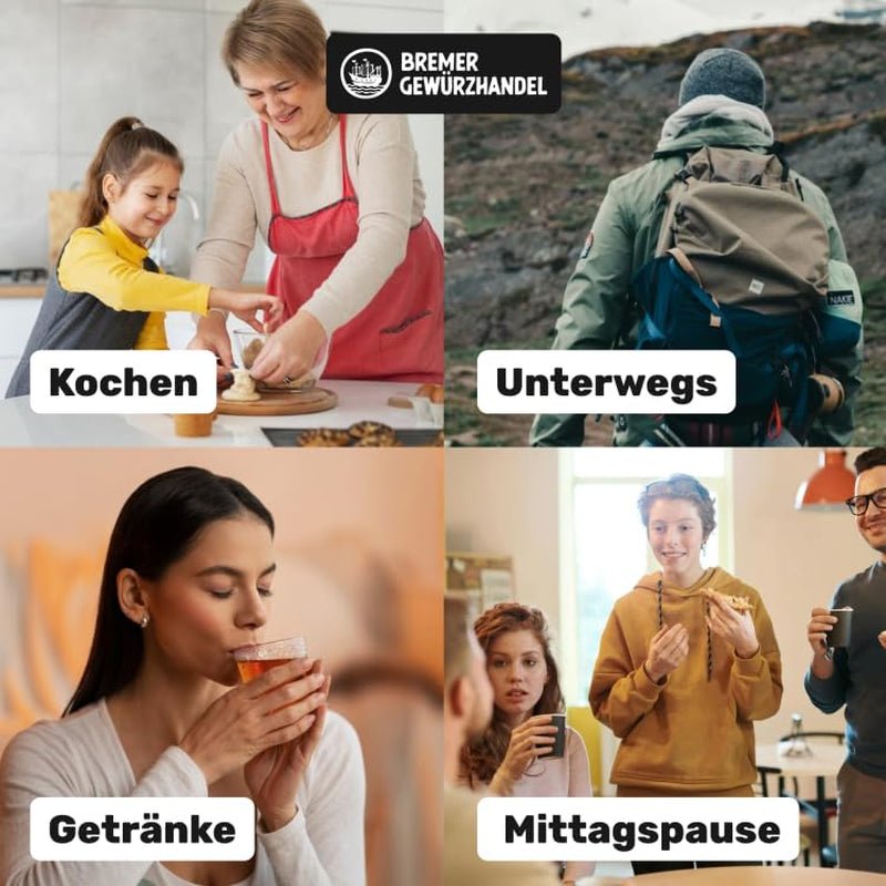 Bremer Gewürzhandel gingembre, morceaux de fruits secs épicés, aromatiques, épicés, non sulfurés, 1kg Produits déshydratés Naty Shop