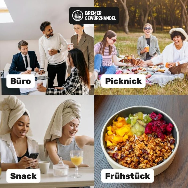 Mangue Bremer Gewürzhandel, lanières de mangue séchées, sans soufre, sans sucre ajouté, 1kg Produits déshydratés Naty Shop