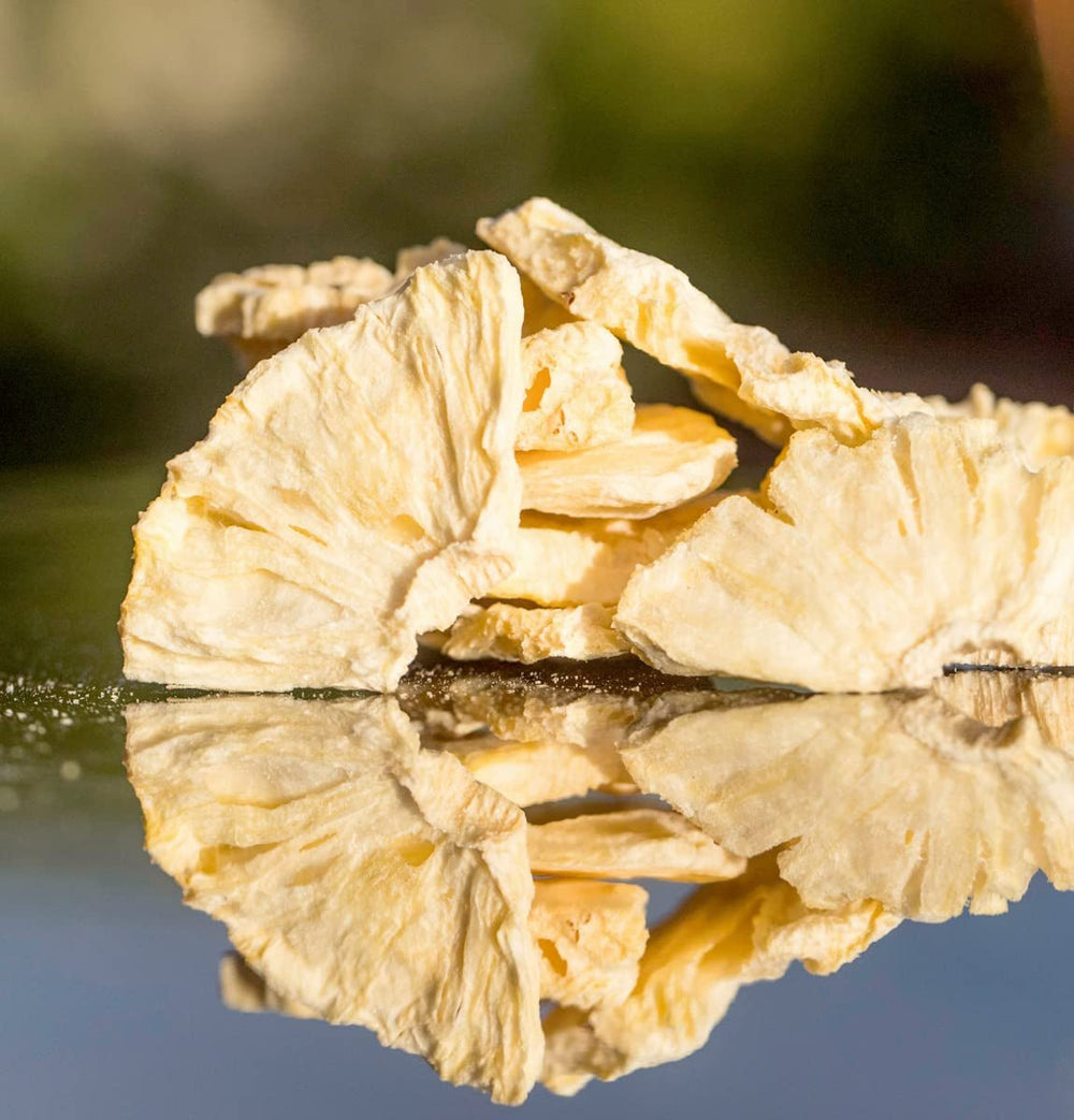 BRIX Ananas lyophilisé | Ananas naturel séché 95 g | Fruits secs Great Taste Award, ananas lyophilisés | Sans OGM, sans gluten, végétalien, vitamines retenues Naty Shop Produits déshydratés