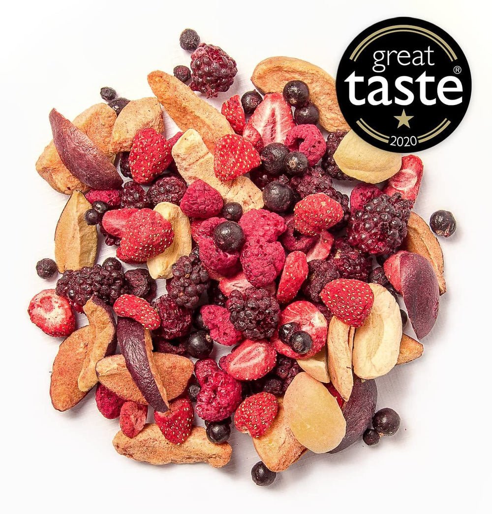 Fruits lyophilisés BRIX | Mélange naturel de fruits secs 115g | Grand Prix du Goût pour les Fruits Secs | Sans OGM, sans gluten, végétalien, vitamines retenues Naty Shop Produits déshydratés