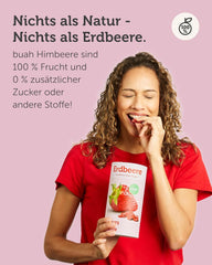 BUAH® Fraises lyophilisées | Chips de fraises comme collation ou pour smoothies | Substitut idéal aux bonbons | Vegan et sans sucre ajouté | 96g de produits déshydratés Naty Shop