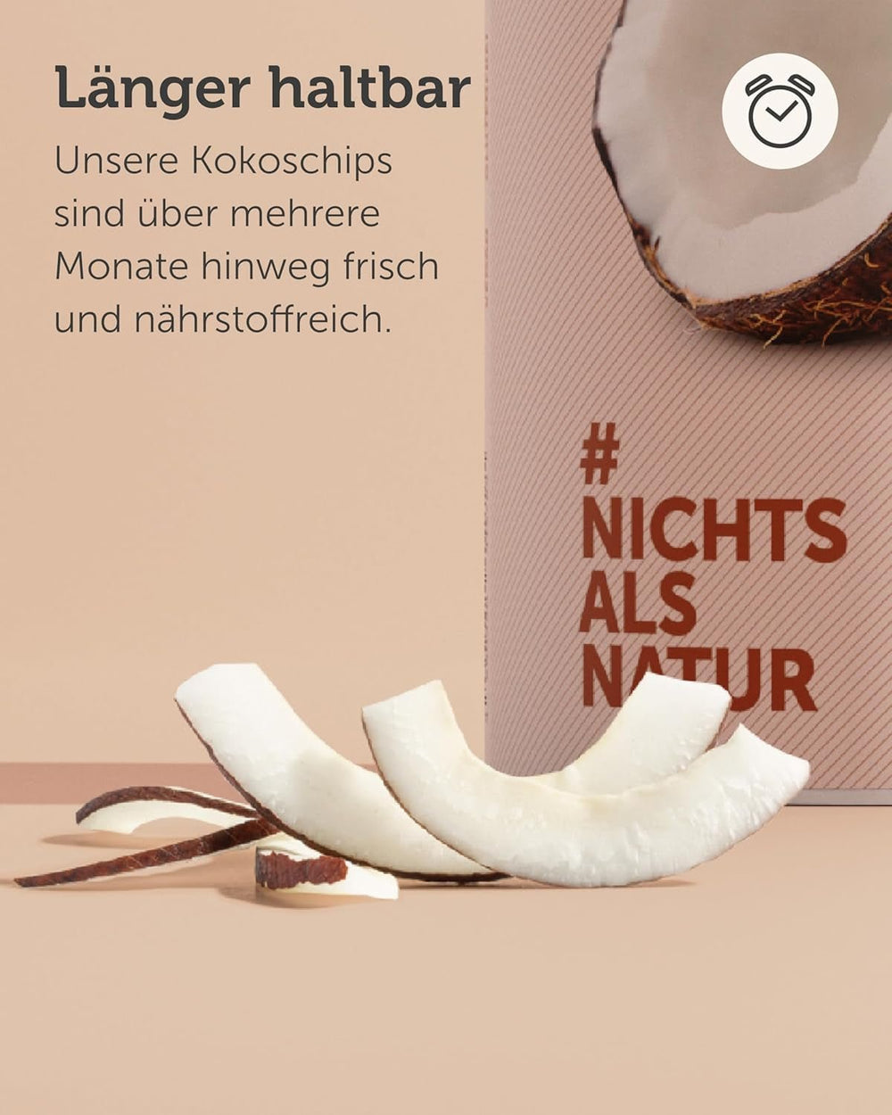 BUAH® Chips de noix de coco séchées | Chips de noix de coco biologiques, snacks, muesli et chips de noix de coco | Substitut idéal aux bonbons | Vegan et sans sucre ajouté | 400g de produits déshydratés Naty Shop