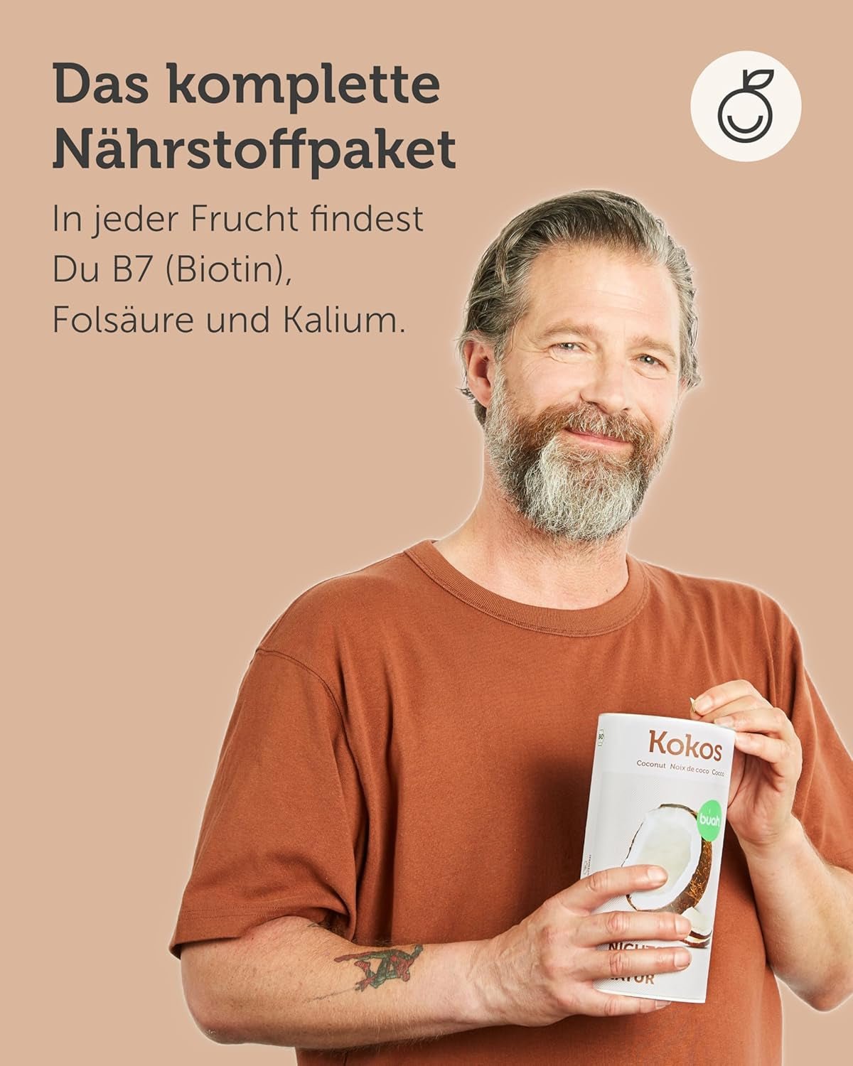 BUAH® Chips de noix de coco séchées | Chips de noix de coco biologiques, snacks, muesli et chips de noix de coco | Substitut idéal aux bonbons | Vegan et sans sucre ajouté | 400g de produits déshydratés Naty Shop