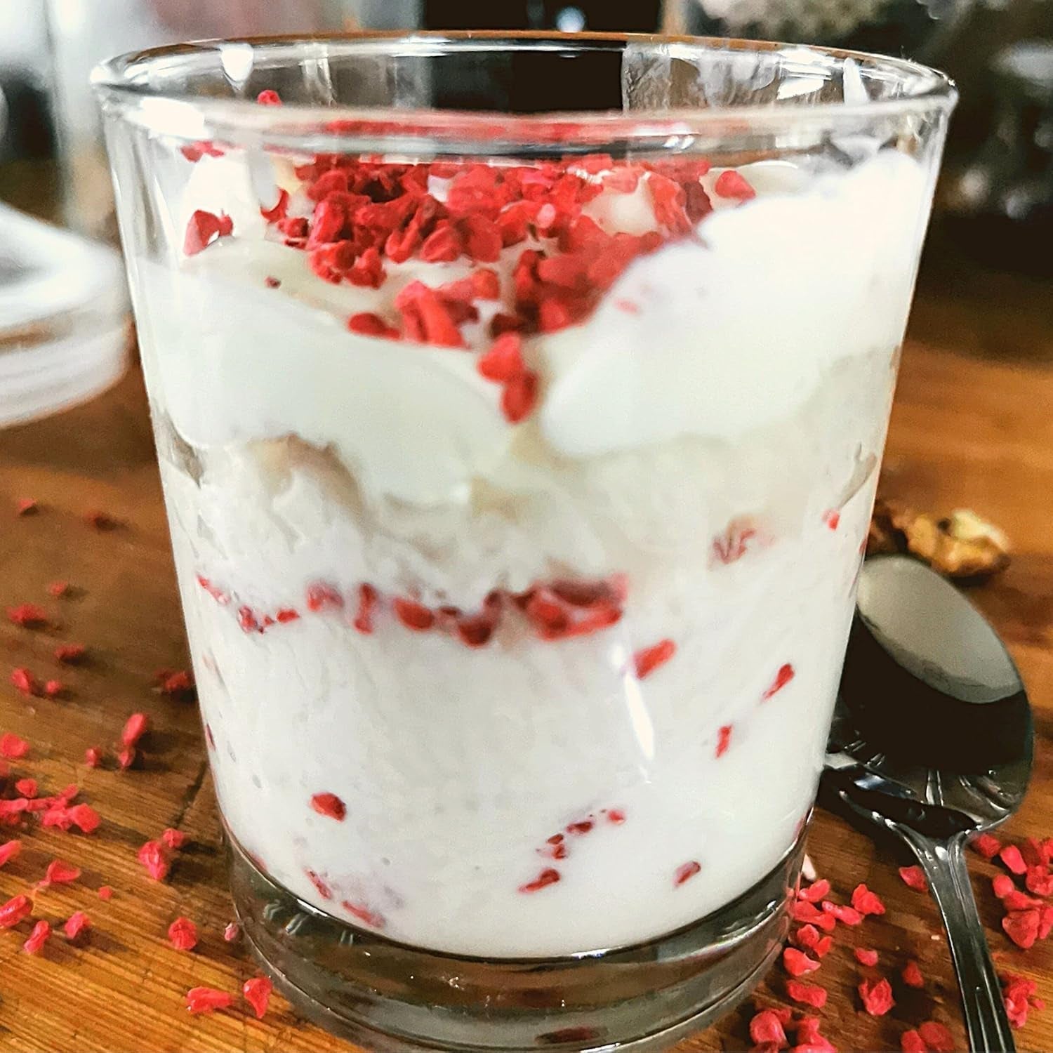 Morceaux de framboises lyophilisés | Fruits lyophilisés lyophilisés | Framboises lyophilisées sans gluten | Framboise lyophilisée | ZingyZoo (100g) Naty Shop produits déshydratés