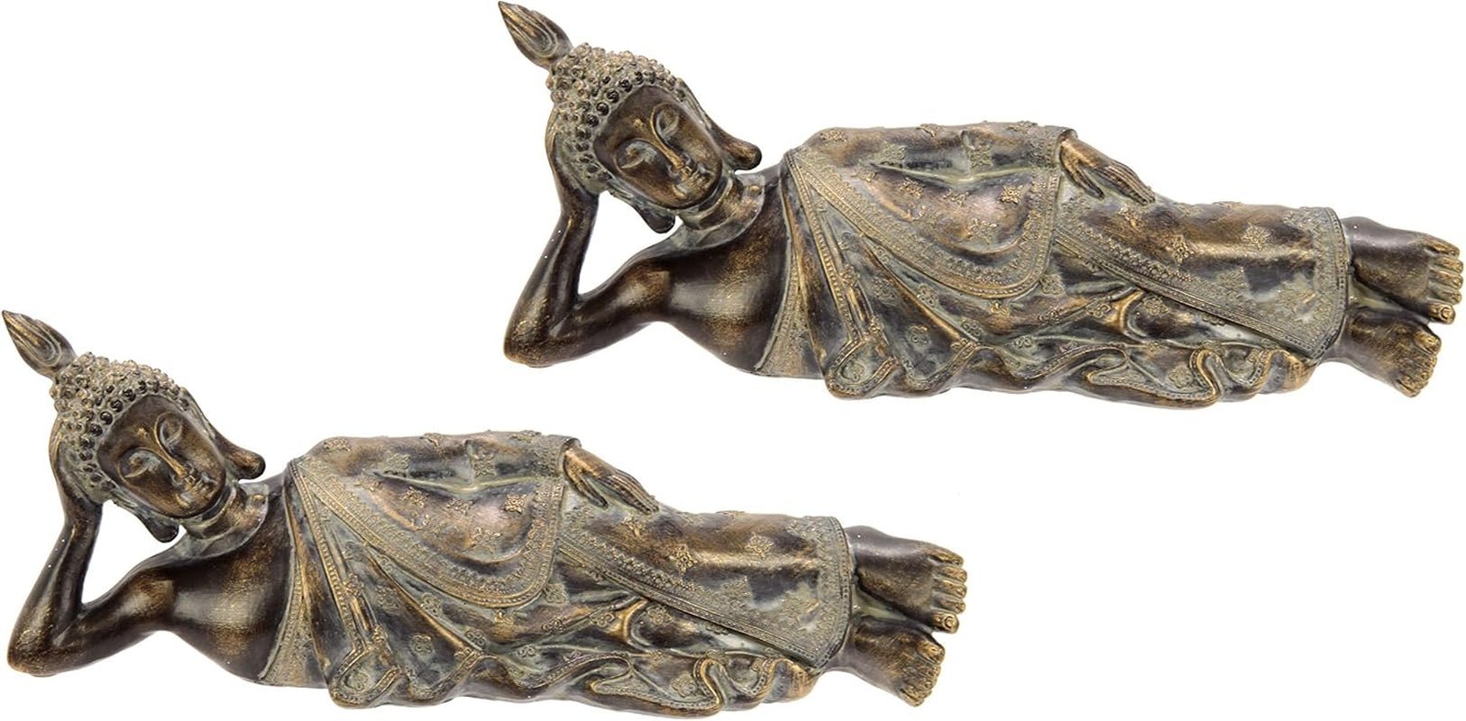 Buddha figura medita ședinței statuie figuri sculptură bust statuie ornament Buddha figura Feng Shui decorare grădină terasă balcon decorare Buddha statuie acasă accesoriu Buddha sculptură grădină figura Statuete si sculpturi Naty Shop Gri/maro Prone