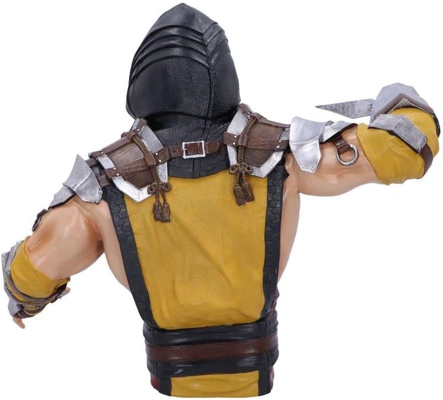Bust scorpion Mortal Kombat licențiat oficial, galben, 29.5 cm, rășină sintetică Statuete si sculpturi Naty Shop
