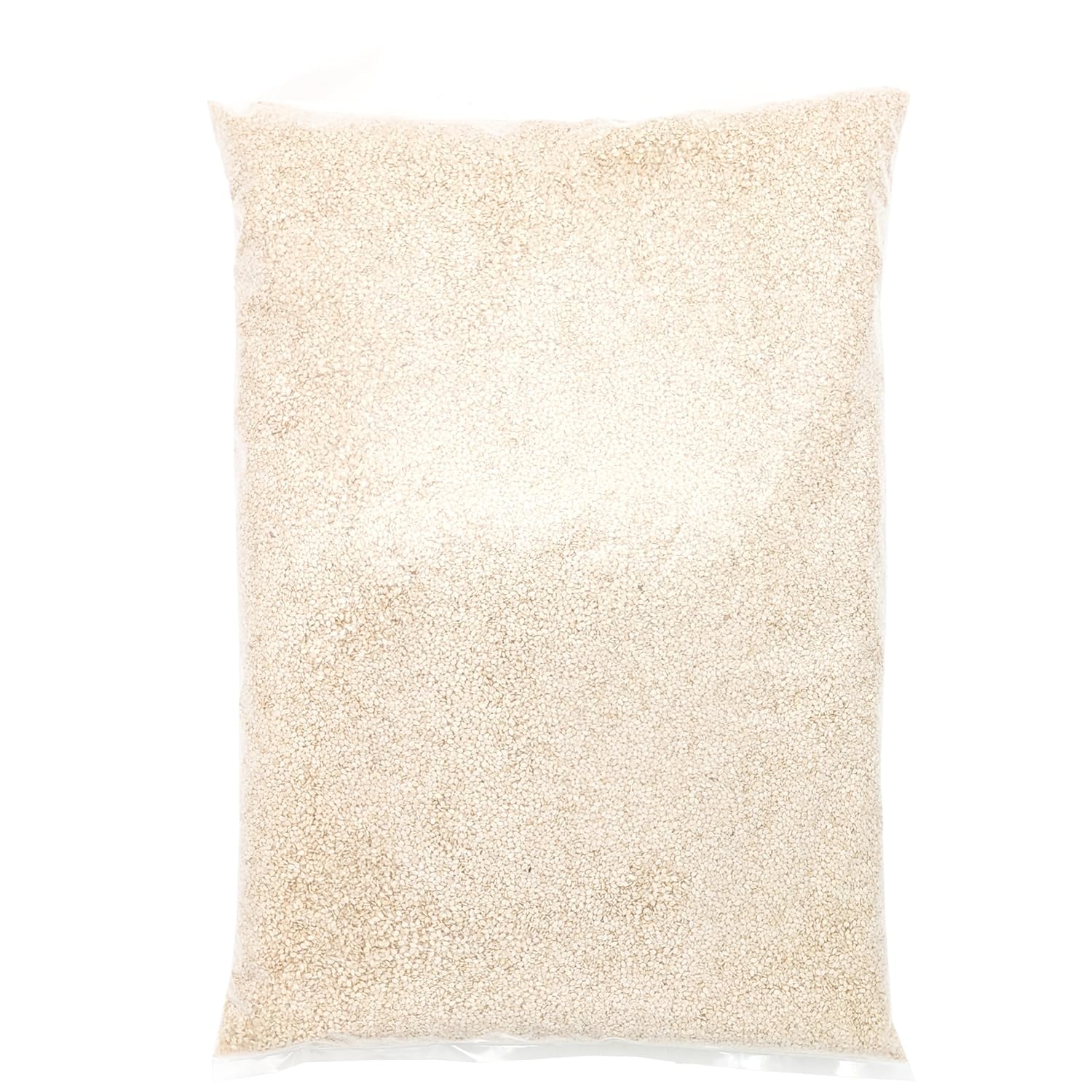 Graines de sésame biologiques 3 kg, graines oléagineuses biologiques crues, sésame blanc, décortiquées naturellement, non torréfiées, source de calcium et de fer, emballage économique