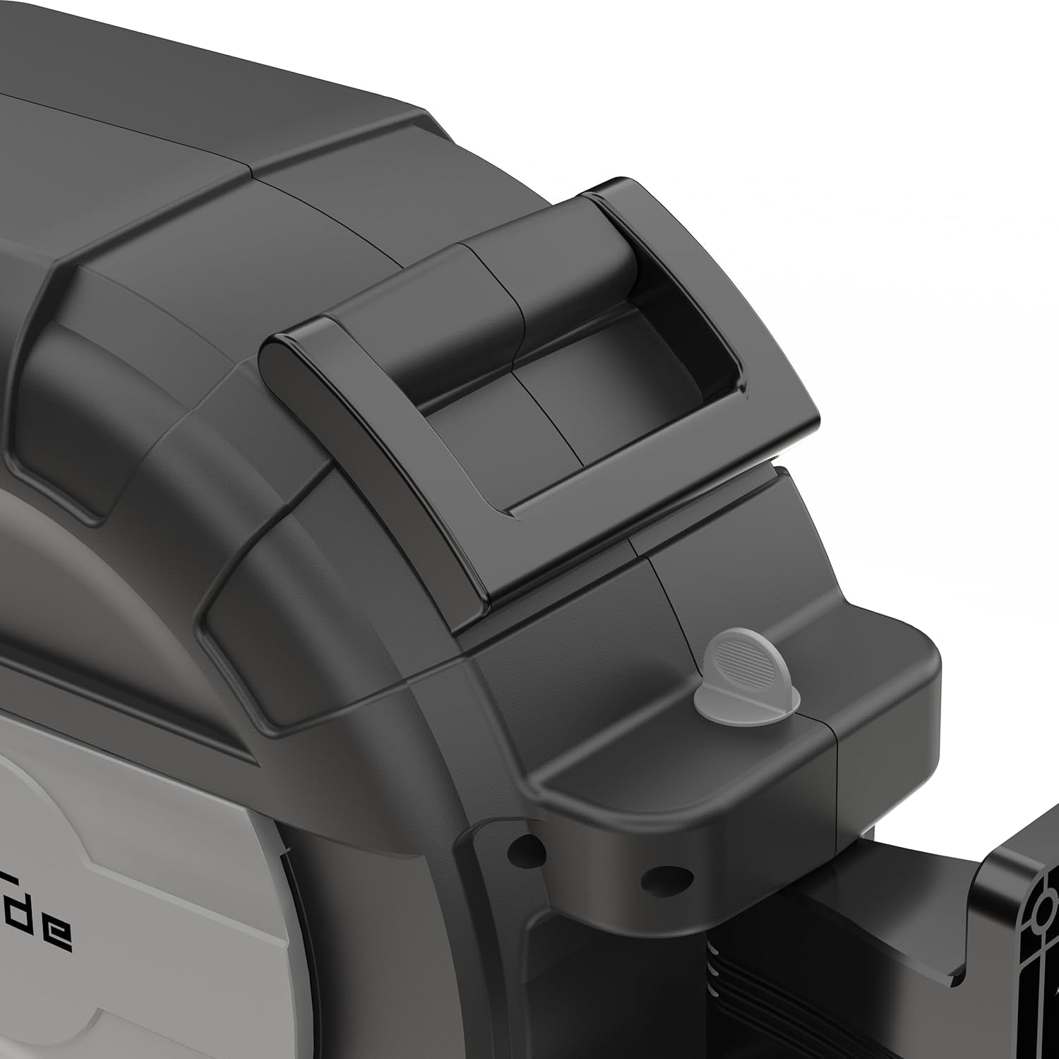 Enrouleur de tuyau automatique Güde 30-2-2 1/2 (rotation à 180°, pour montage mural, tuyau de 30 m, jet d'eau, support mural, retrait automatique, butée de retrait, poignée de transport, 2 raccords rapides)