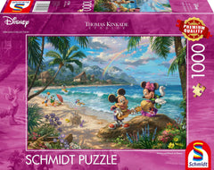 Schmidt Spiele Thomas Kinkade 57528 Disney Mickey et Minnie à Hawaï Puzzle 1000 pièces coloré [Exclusif sur Amazon] Puzzle Naty Shop Titre par défaut
