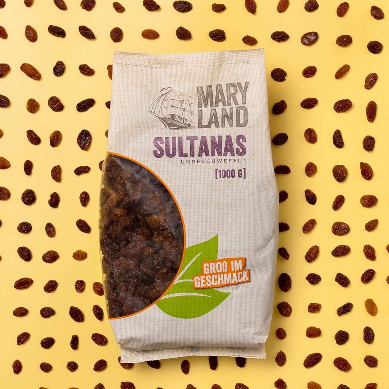 Sultanes du Maryland, Raisins secs, naturellement sucrés, sans sucre ajouté - sans conservateurs, 1 Kg Produits déshydratés Naty Shop
