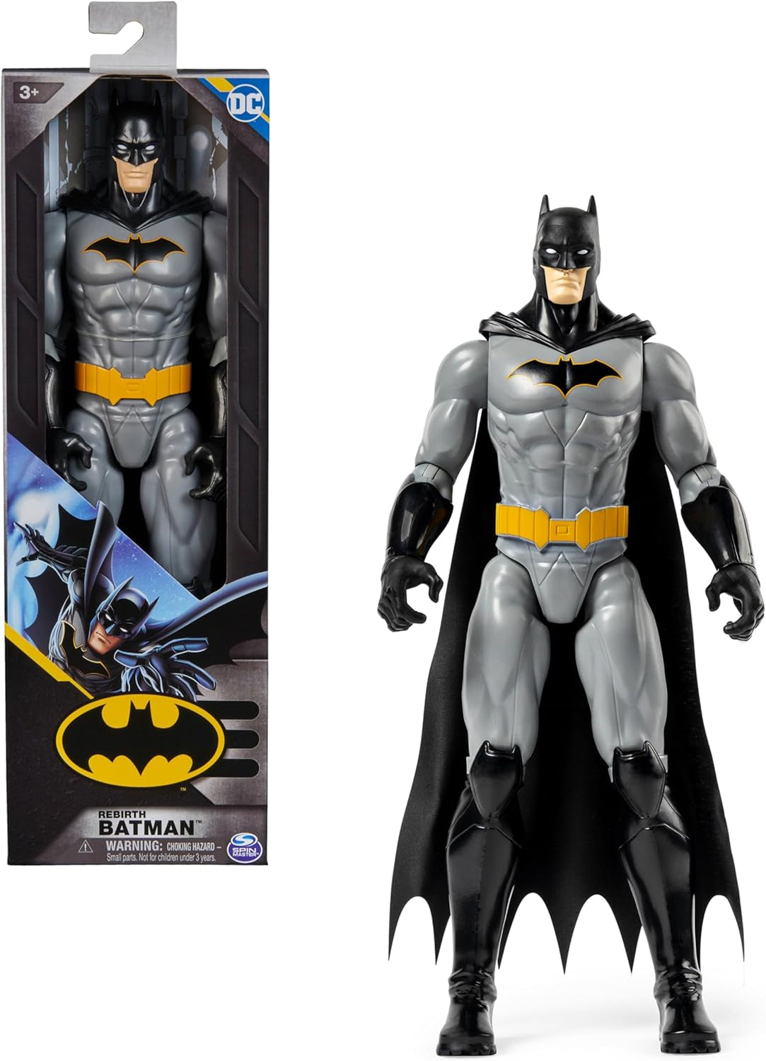 Figurine d'action Batman S1, hauteur 30 cm, entièrement mobile pour des aventures passionnantes et des cascades pleines d'action, jouet pour enfants à partir de 4 ans, figurines d'action au design original de bande dessinée Naty Shop Batman S1